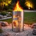 TiKo-Metalldesign GmbH TiKo-Design® Steel Fire Pit with Truck Motif (Scania) – Garden and Patio Fire Bowl, Outdoor Fireplace, Gift for Truck Drivers
