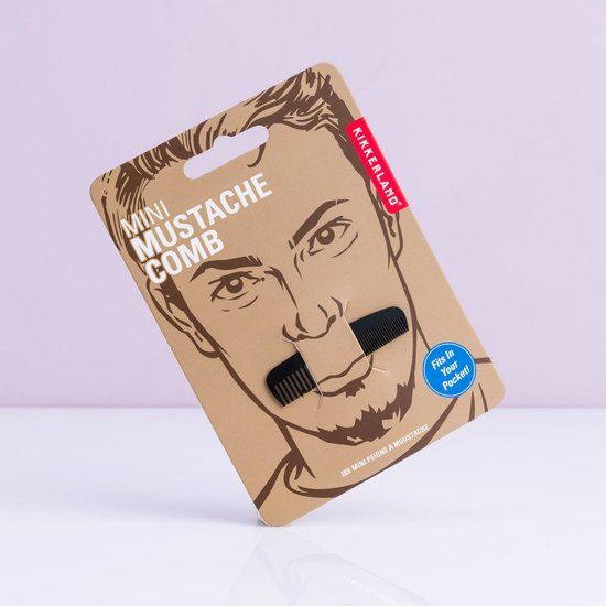 Kikkerland Mini Mustache Comb