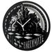 Instant Karma Clocks Wandklok Chess schaakbord speler Master Checkmate cadeau-idee, HDF-hout, zwart