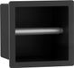 FortiFura Calvi Porte-rouleau de papier toilette - encastré - noir mat