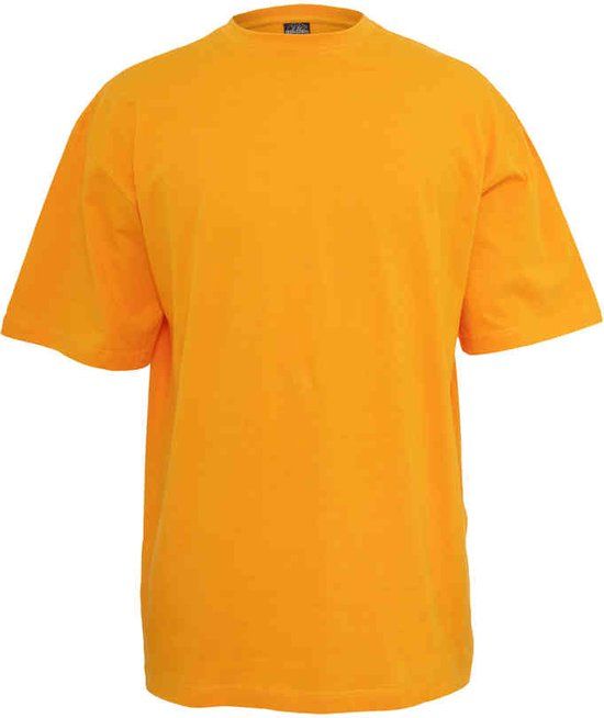 Urban Classics Tall Heren T-shirt - Oranje - Maat S