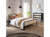 Terre de Nuit Anna Lit Cannage Noir 140x190 avec Commode