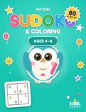 Sudoku & Coloring for Kids Ages 4-6: 80 Fun 4×4 Puzzles + 80 Summer Coloring Images | Shapes & Numbers | Early Learning Activity Book