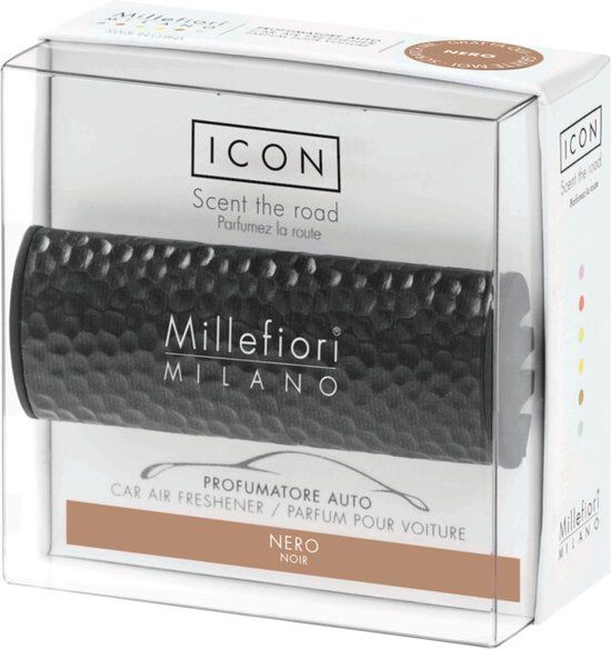 Millefiori Milano Icon Auto Luchtverfrisser Metal Nero 35 gr