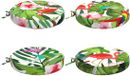 vidaXL Zitkussens SOEST 4 st 100% Polyester Meerkleurig Ø 35 x 7 cm