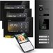 BALTER HD-videodeurbel met vingerafdruk, RFID-technologie en smartphone-app, geschikt voor een drietal woningen, met 3 monitoren