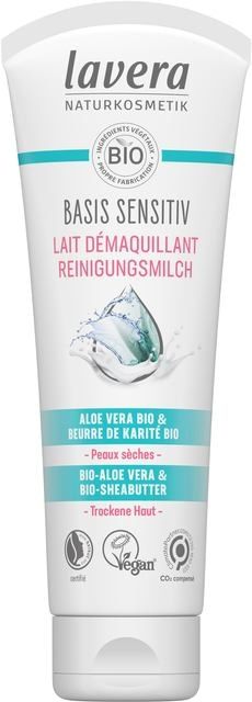 Lavera Basis Sensitive Reinigingsmelk - 125 ml - Droge Huid - Cleansing Milk