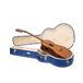 Crossrock Designer Series CRW520OMVB Houten Gitaarkoffer voor OM/000-14 Fret Akoestische Gitaren - Levendig Blauw