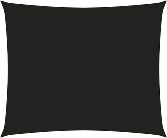 vidaXL Zonnescherm rechthoekig 2x3 m Oxford stof zwart