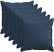 vidaXL - Kussensloop - 6 stuks - Blauw - 80 x 80 cm