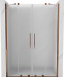 Mexen Velar Duo porte de douche coulissante 150 cm, givre, or rose