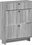 vidaXL Schoenenkast EDE 78 x 24 x 103 cm Bewerkt hout Grijs Sonoma