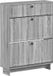 vidaXL Schoenenkast EDE 78 x 24 x 103 cm Bewerkt hout Grijs Sonoma