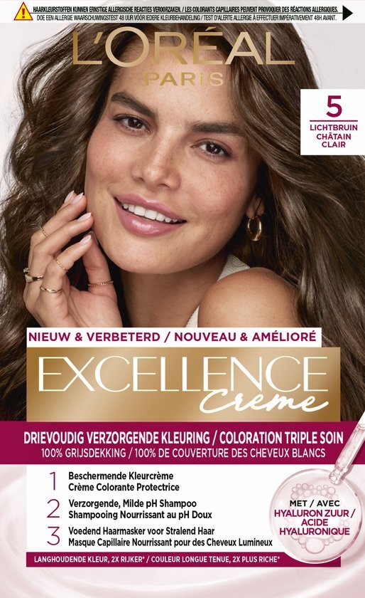 L'Oréal Excellence Crème 5 - Lichtbruin - haarverf bruin