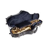 Crossrock Pro-grade Altsaxofoon Koffer, Space Gray, TSA-slot, Elite Bescherming