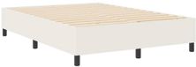 vidaXL Platformbedframe Crème 140 x 200 cm Corduroy stof