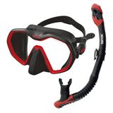 SEAC Bis Icona Dry snorkelmasker zonder frame en droge snorkel