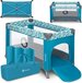 Lionelo Stefi Reisbed - Turquoise - 125x65cm - Inclusief matras - Opvouwbaar