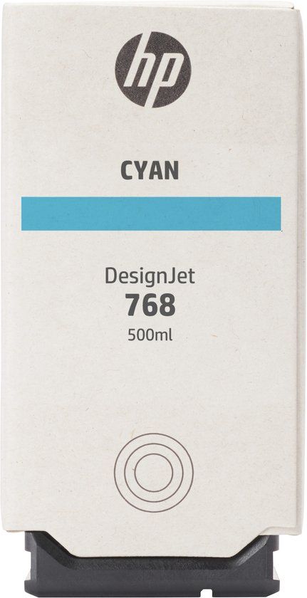 HP 768 500 ml cyaan inktcartridge voor DesignJet