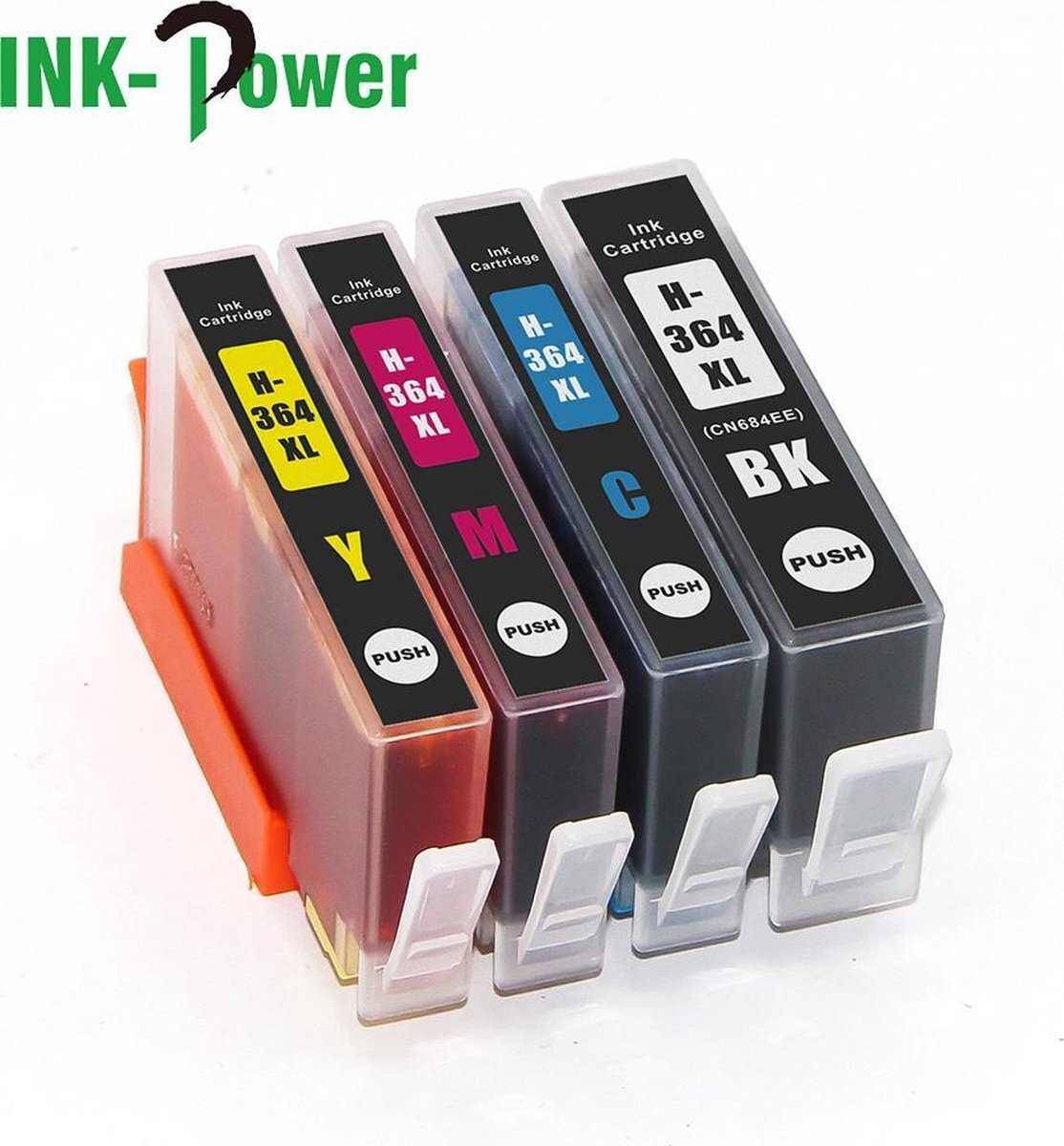 Ink Power Inktcartridge voor HP 364XL | Multipack van 4 stuks voor HP Photosmart 5510 - 5514 - 5515 - 5520 - 5522 - 5524 - 5525 - 6510 - 6520 ,6525 - 7510 - 7520 - B109n - B110 - B209a - B210 - B8550 - C5380 - C6380 - D5460