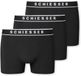 Schiesser 3-Pack Heren Boxershorts 95/5 Organic Katoen Zwart S