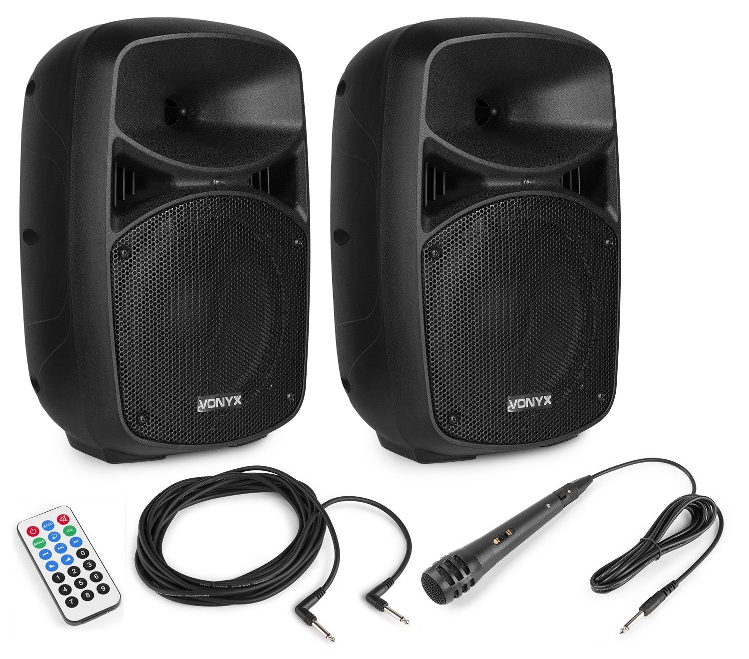 Vonyx VPS082A - 400W Bluetooth Speaker Set - Black