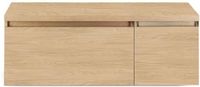 BES LED Frozen Badmeubelset 120 cm - Greeplijst in Kleur - Wastafel Onderkast met Bovenblad Casella Oak