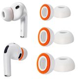 AirPods Pro 3 Bouchons d'oreille de remplacement, mousse souple + silicone, 3 paires (tailles S/M/L, blanc + orange)