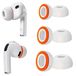 AirPods Pro 3 Bouchons d'oreille de remplacement, mousse souple + silicone, 3 paires (tailles S/M/L, blanc + orange)