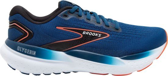 Brooks Glycerin 21 Hardloopschoenen Heren - Maat 42.5 - Blauw/Oranje/Zwart