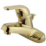 Kingston Messing kb542 Chatham-Center badkamerkraan met pop-up afvoer, 3–3/8 inch