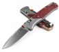 Benchmade Bugout 535-09 Stonewashed CPM S90V, Gray Aluminum Redstone Richlite, couteau de poche
