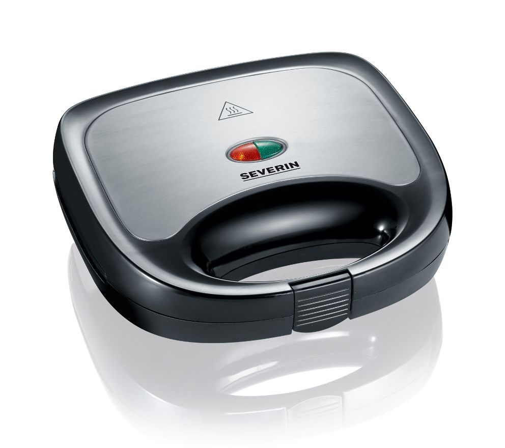 Severin SA 2969 Sandwich Maker - 600W - Black & Stainless Steel
