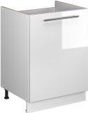 Vicco Wastafelkast Fame-Line, Wit Hoogglans/Wit, 60 cm
