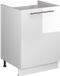 Vicco Meuble sous vasque Fame-Line, Blanc Laqué/Blanc, 60 cm