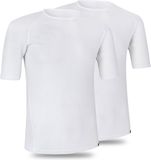 GripGrab Ultralight Mesh 2PACK Korte Mouw Base Layer Zomer Fiets Ondershirt Polygiene Zweethemd - Wit - Heren - Maat S