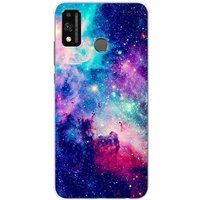 Huawei Honor 9X Lite Siliconen hoesje - ontwerp galaxie bleue