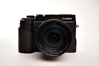 TP Handgemaakte Echt Lederen Halve Camera Case Camera Tas voor Panasonic GX8 - Zwart