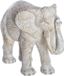 Atmosphera Olifanten dierenbeeldje/woondecoratie beige wit Mandala - 19 x 10 x 15 cm