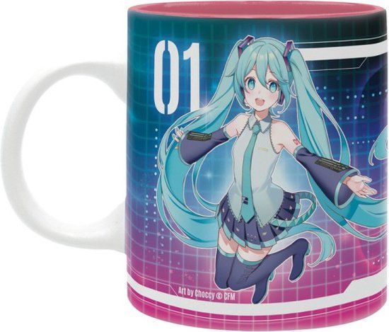 Hatsune Miku Cyberpunk Unisex Kop - meerkleurig - Standard