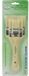 Royal R&L White Bristle Flat Brush Set (Firm) - 3 Pack