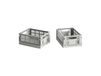 HAY Colour Crate Mini 13x17 cm, lot de 2 Gris clair