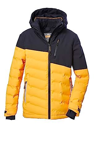 killtec Jongens Ski-jas/gewatteerde jas - dark yellow - maat 152