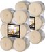 Conpax Candles Bougies parfumées - Maxi - 24x - Arôme bois de santal-vanille - 8 heures de combustion
