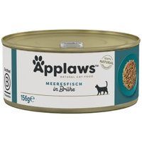 Applaws Natvoer Kat Volwassen in Bouillon Zeevis 48x156 g