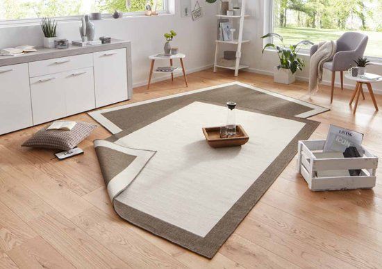 Bougari Modern vloerkleed Panama 103107 80x350 cm Bruin & Crème