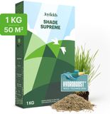 Joyfields Shade Supreme - Graszaad schaduwgazon - 1 kg voor 50 m² - Voor schaduw en zon - Creëert een dichte grasmat - Gaat mosgroei tegen - Met Hydroboost-coating