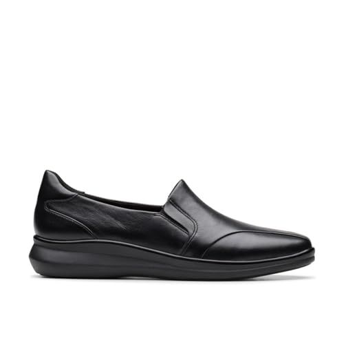 Clarks Lynell Edge Womens Black Leather, 3.5