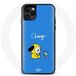 Maniacase Hoesje voor iPhone 13 Pro Max Bangtan BTS BT21 Chimmy Jimin Blauwe Achtergrond