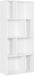 Rootz Living Rootz Boekenplank - Opbergeenheid - Displayrek - Staande Plank - Organisator - Kubusopslag - Wit - 60 x 143,5 x 29 cm